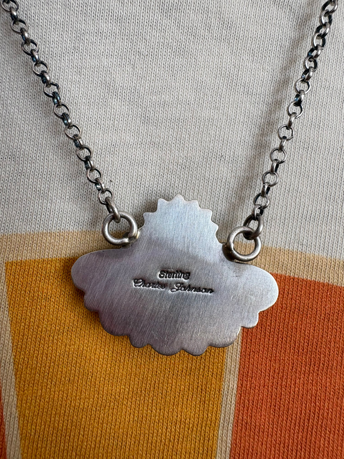 28. Charles Johnson Starburst Half Cluster Necklace