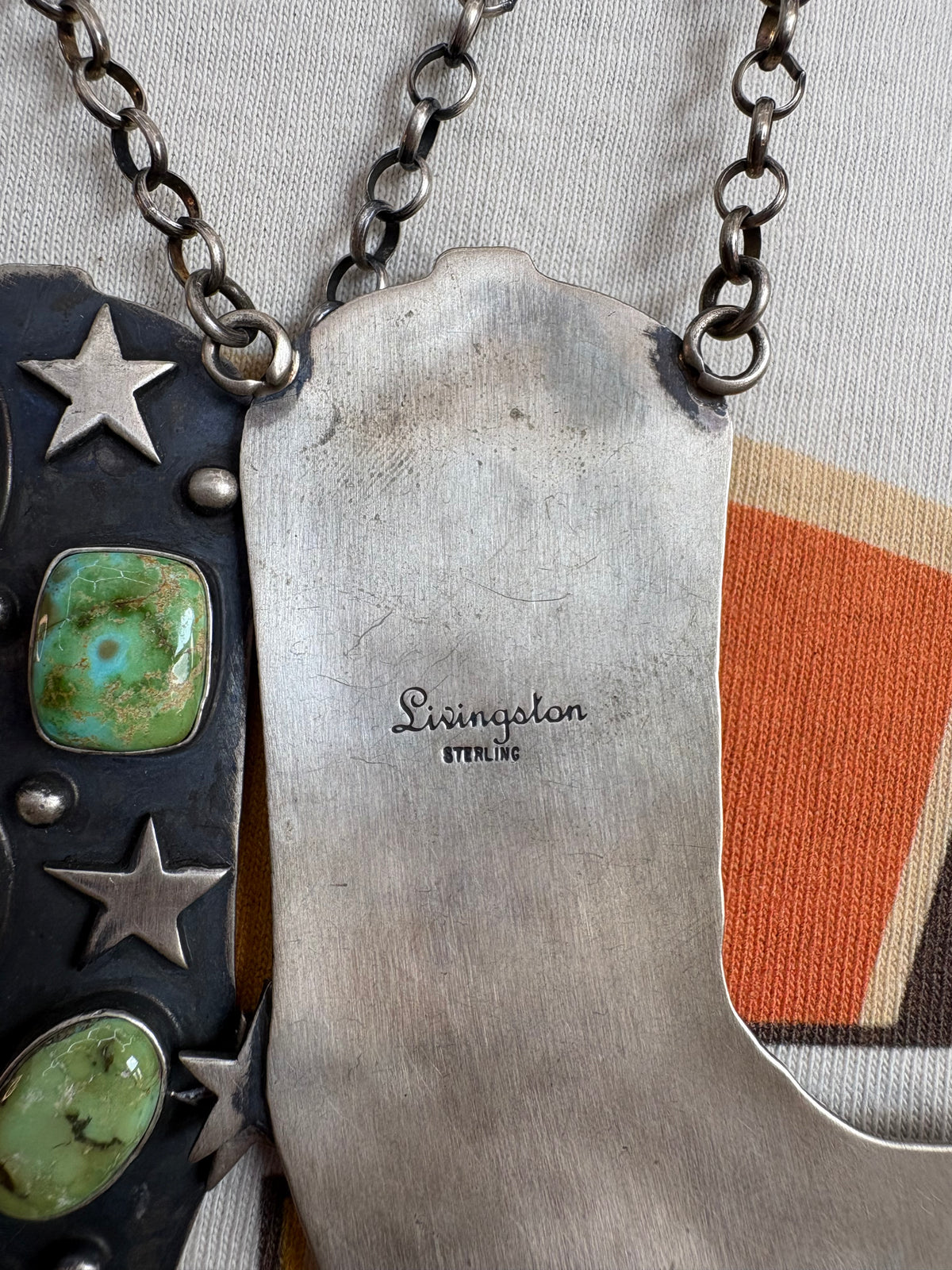 40. Robert Livingston Sonoran Boot Necklace