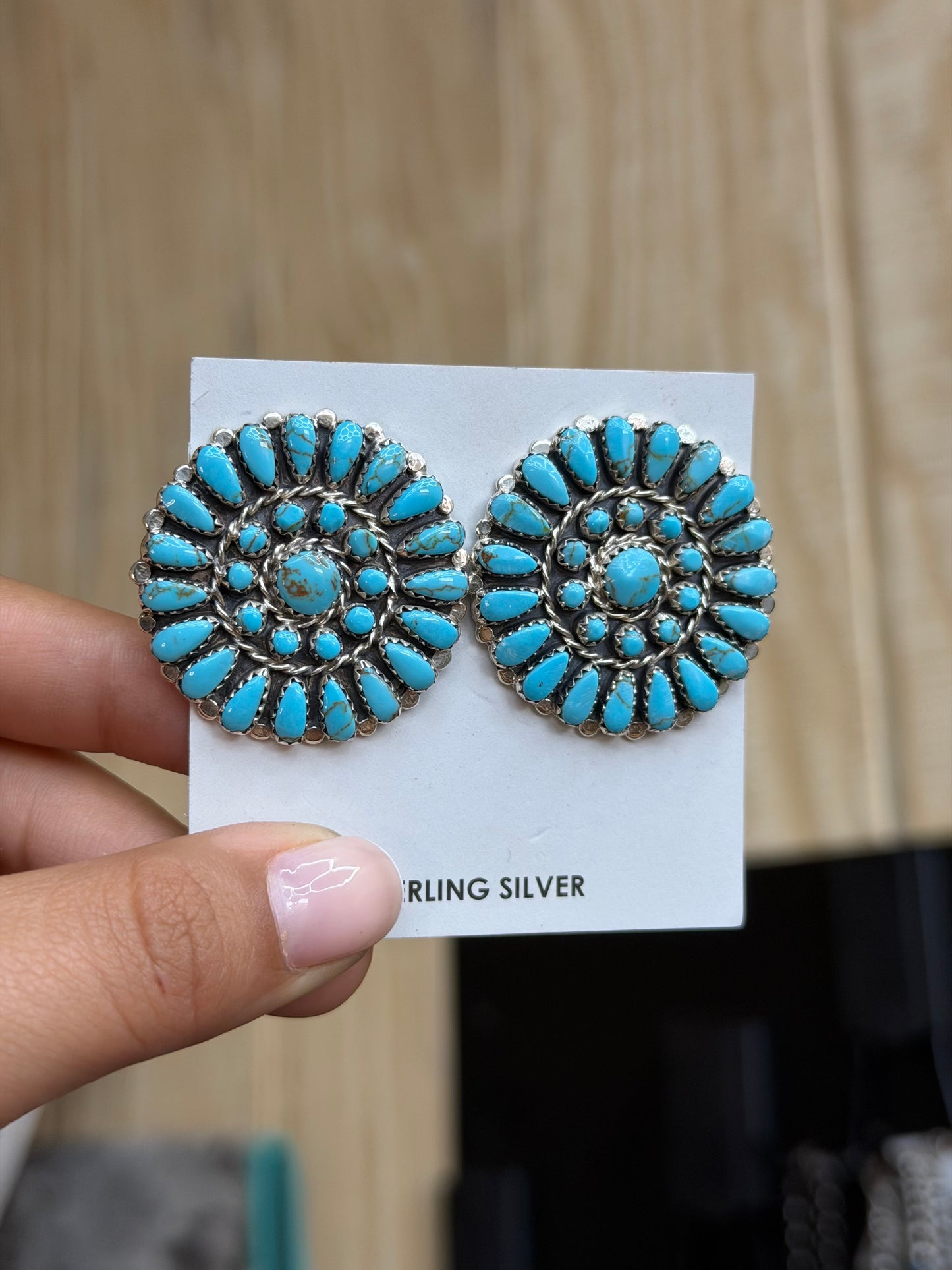 5. Turquoise Cluster Earrings