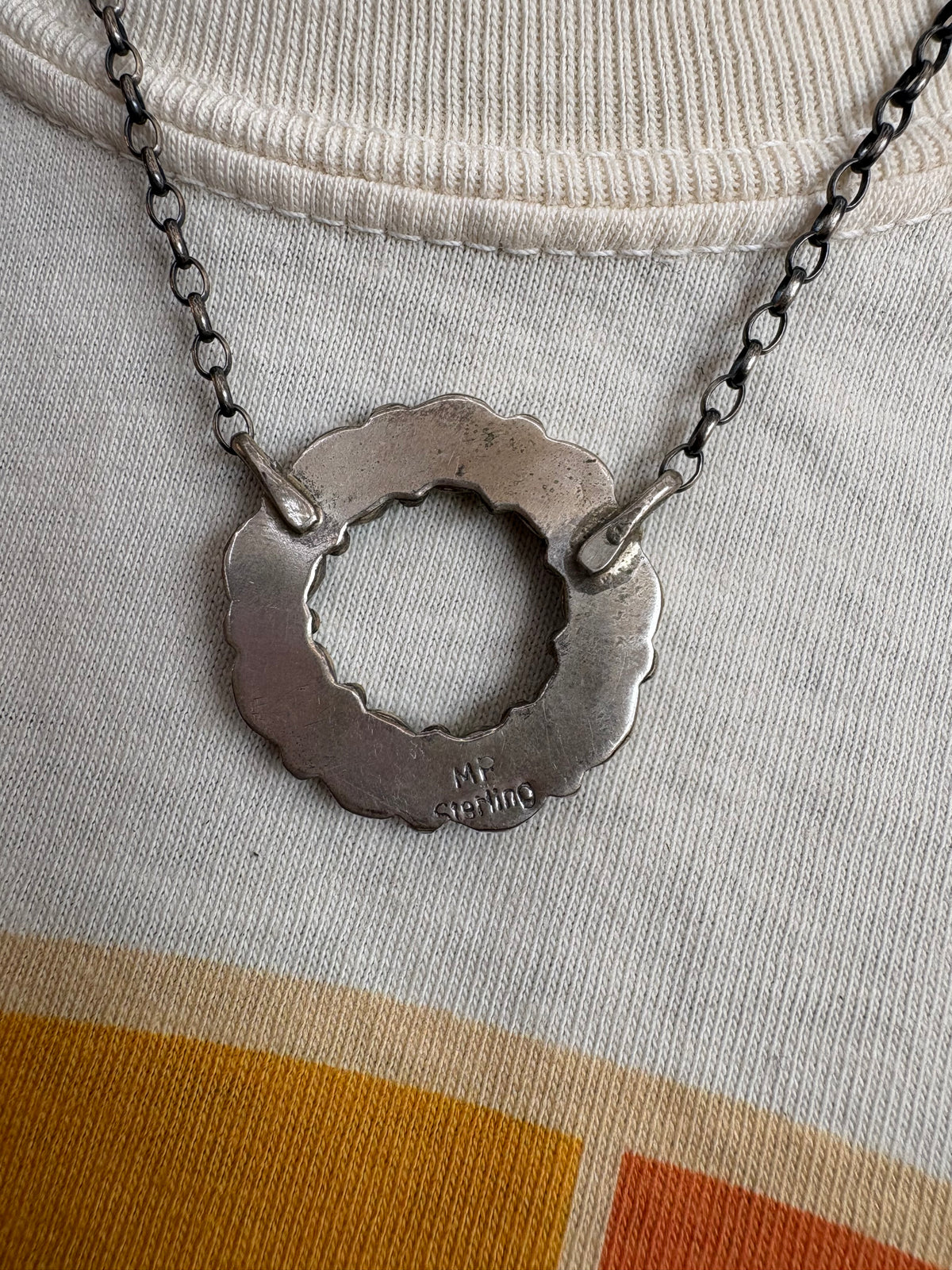 29. Circle Cluster Turquoise Necklace