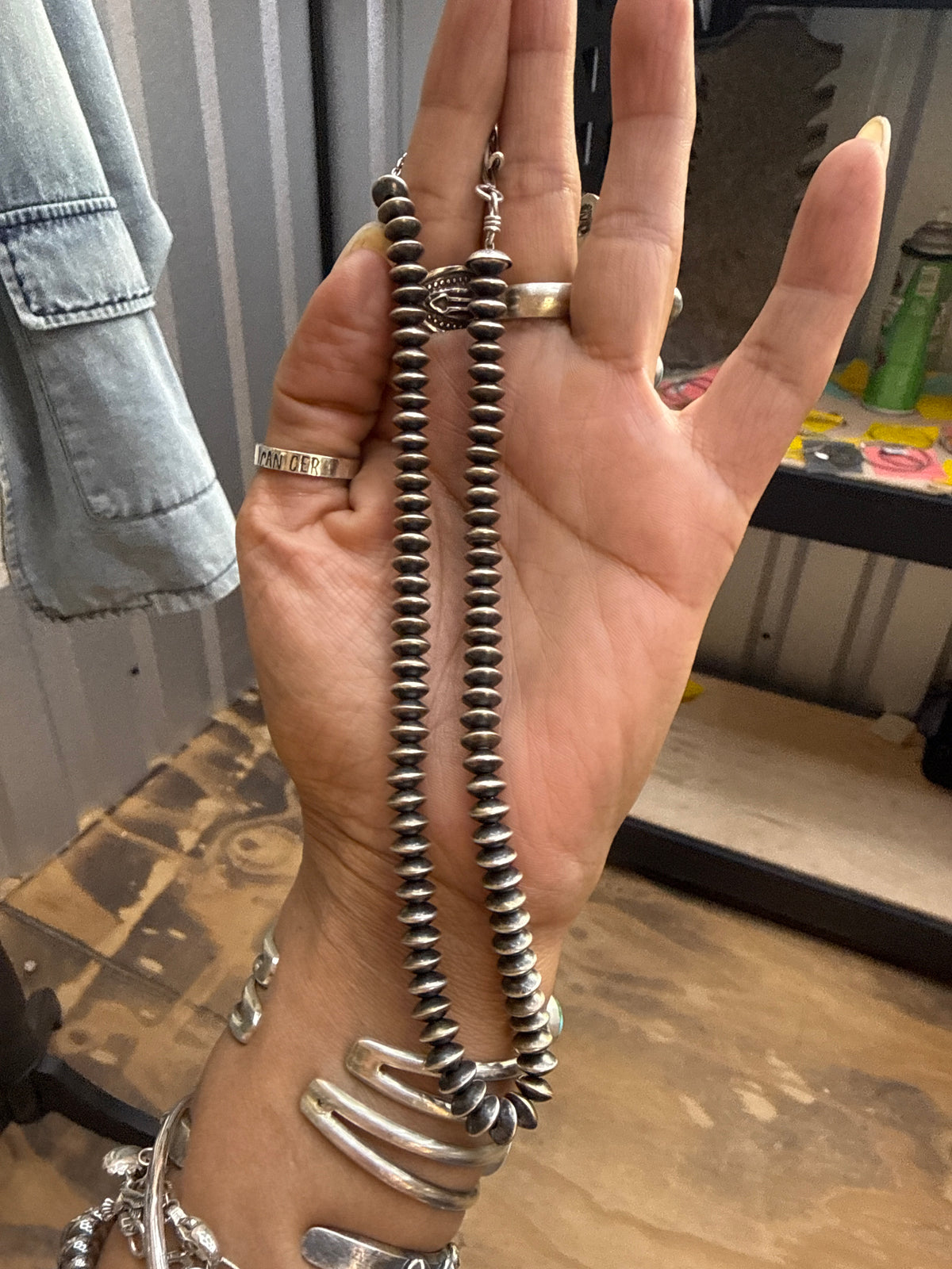 Rebecca s b Halwood Pearl necklace