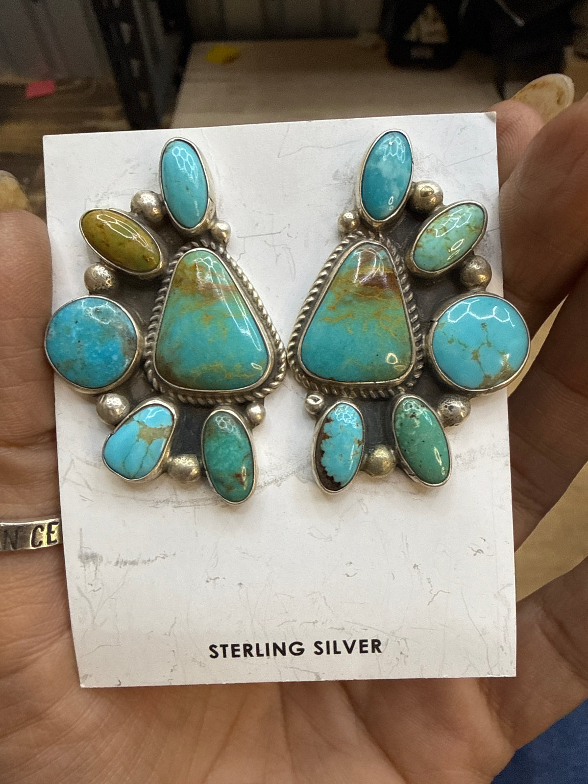 Lynnie g. James half cluster earrings