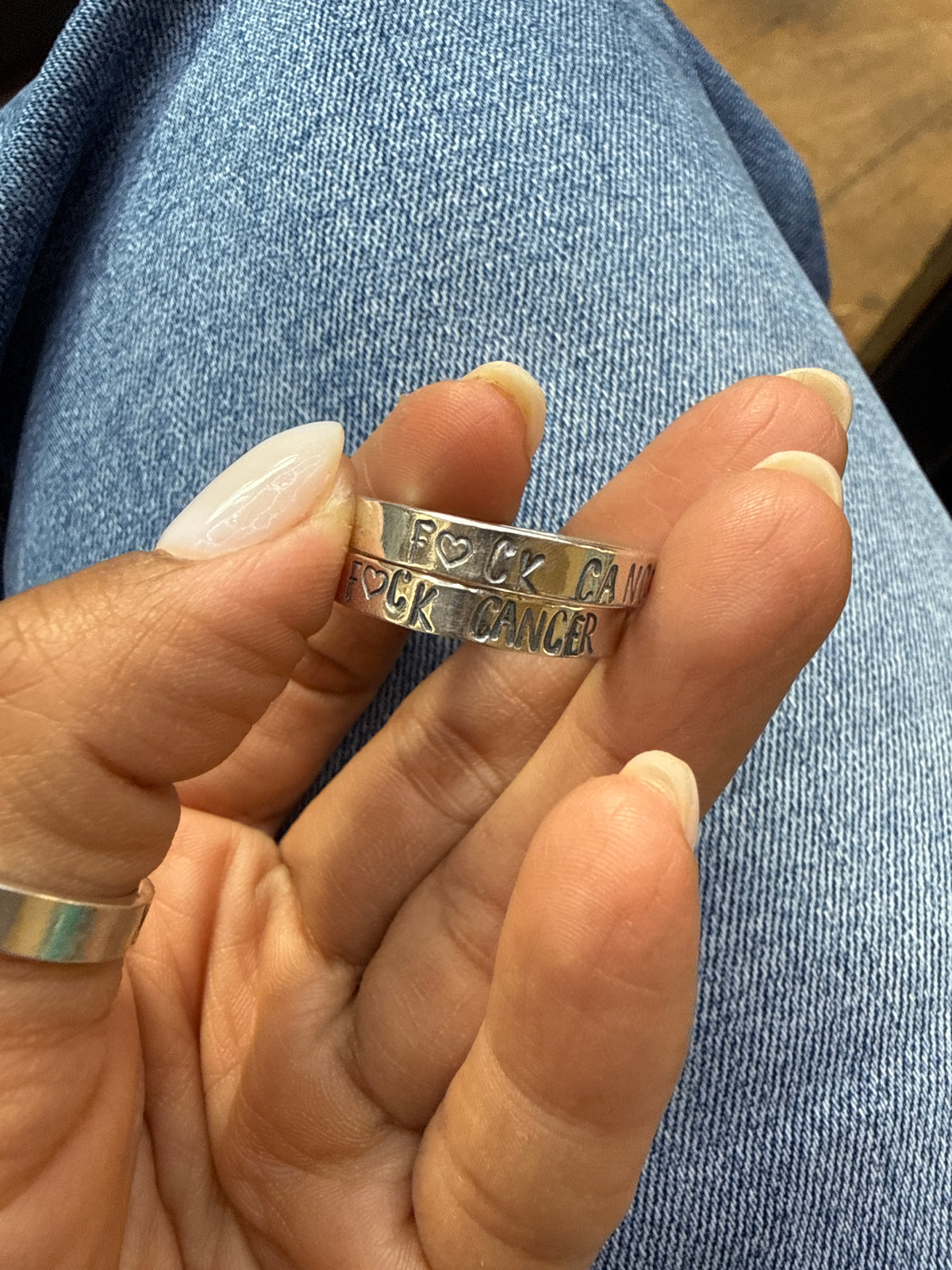 WSU f Cancer rings
