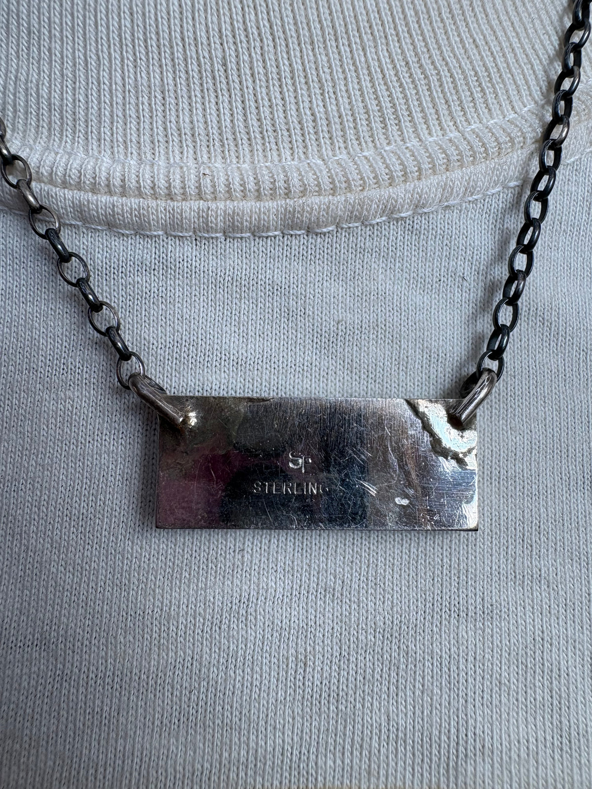 62. Steve Francisco Turquoise Bar Necklace