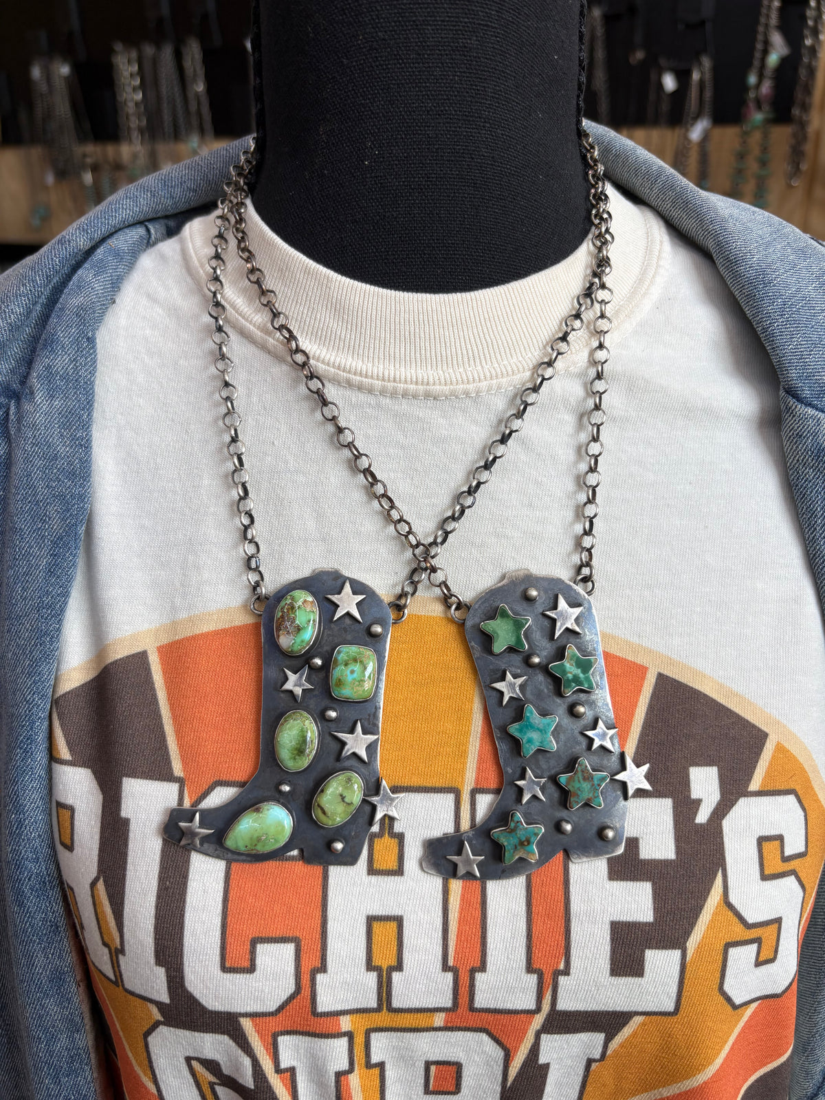 40. Robert Livingston Sonoran Boot Necklace