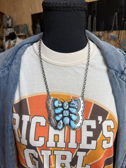 66. Emer Thompson Golden Hills Butterfly Necklace