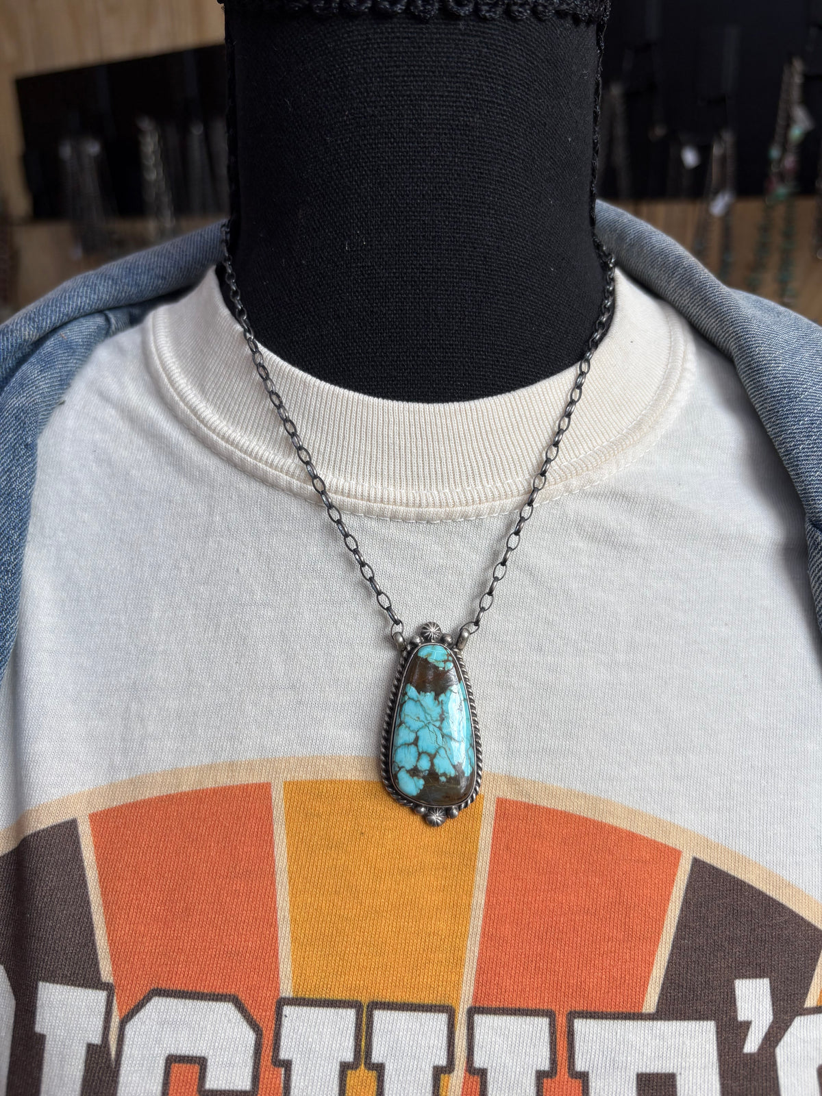 56. Chassity Belone #8 Mine Teardrop Necklace