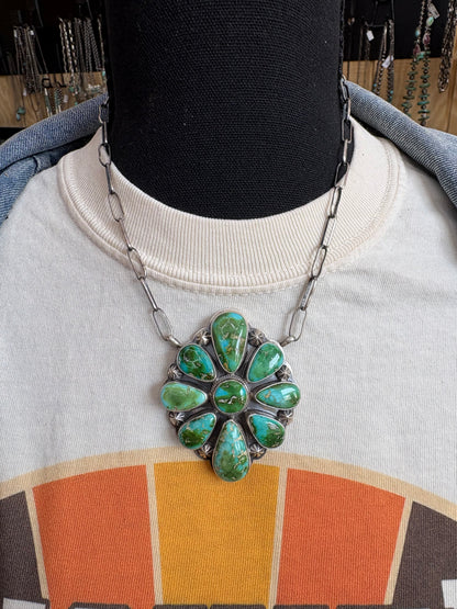 37. Darrin Livingston Sonoran Gold Cluster Necklace