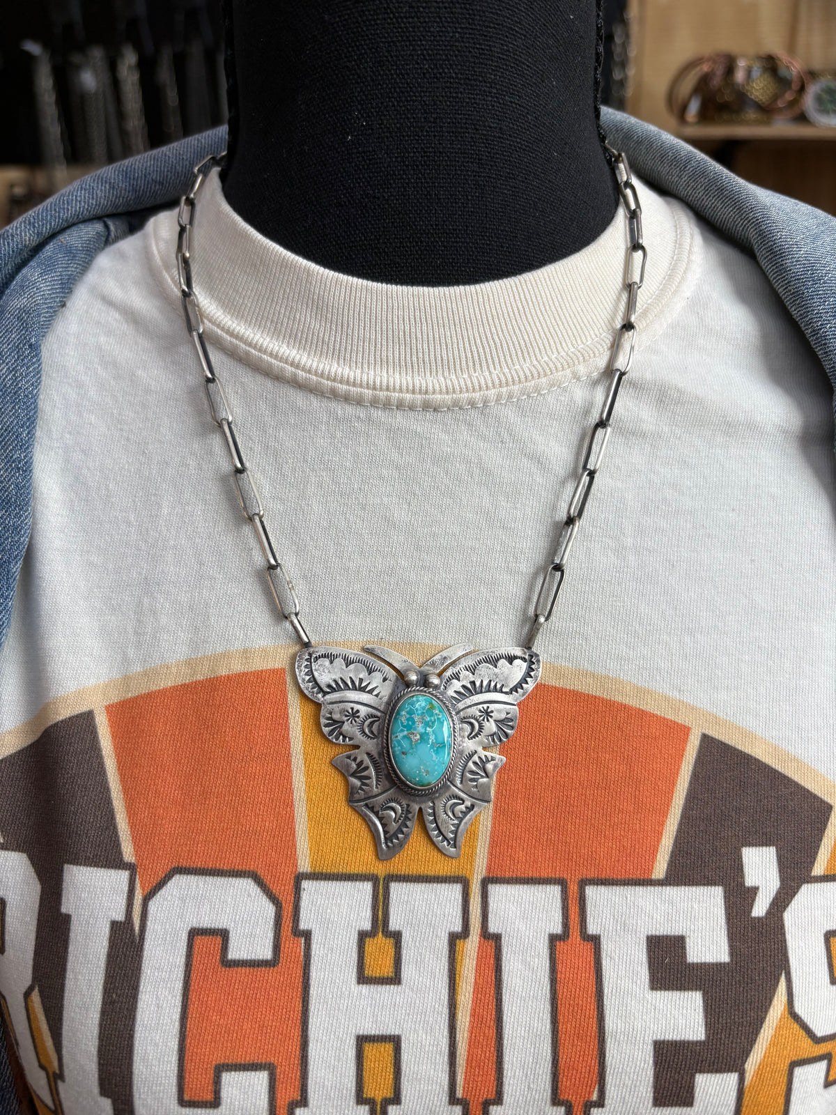 44. Bobby Johnson Butterfly Necklace