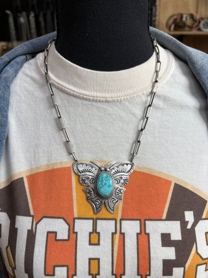 44. Bobby Johnson Butterfly Necklace