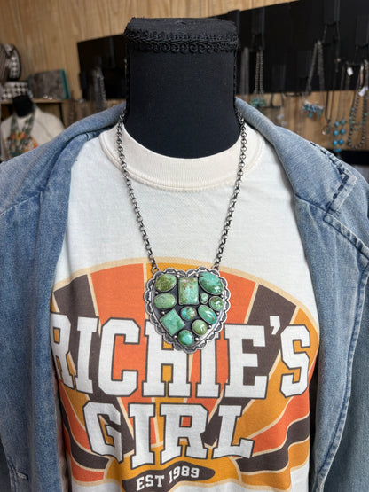 65. Charles Johnson Sonoran Heart Cluster Necklace