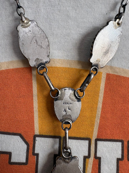 50. Augustine Largo Kingman Lariat Necklace Set