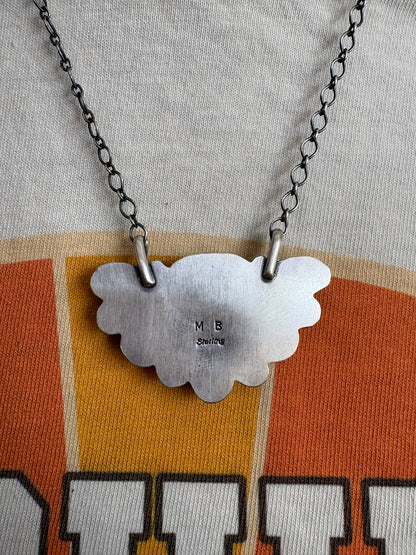 38. Mary Belone Half Cluster Necklace