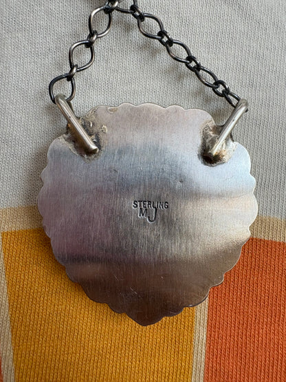 36. Marcella James Heart Cluster Necklace