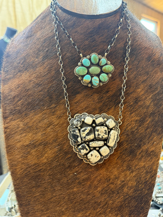 Tiff AL Cluster Necklace